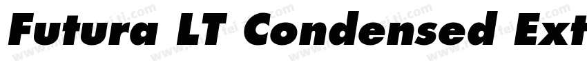 Futura LT Condensed Extra Bold Oblique字体转换